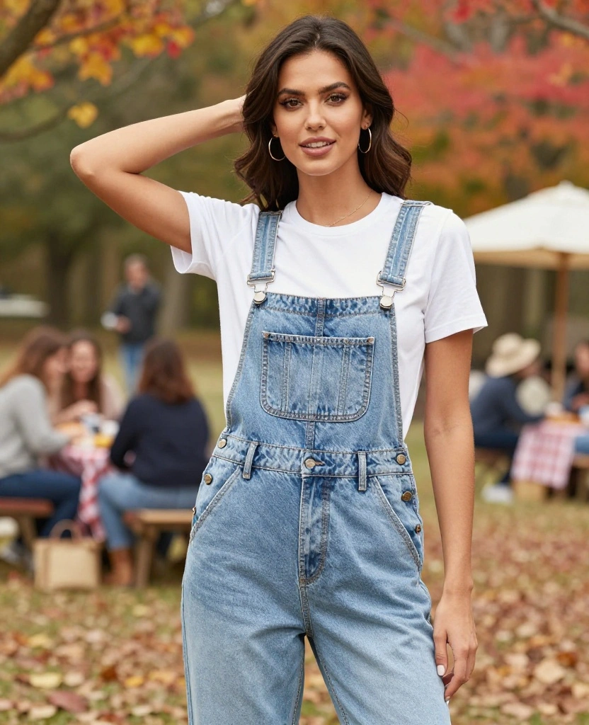 13 Casual Yet Chic Portland Outfits for September - Perfect for Any Occasion! 63 What to Wear in Portland in September 13 Casual Yet Chic Portland Outfits for September - Perfect for Any Occasion! - 11. Chic Overalls for a Playful Twist 1
