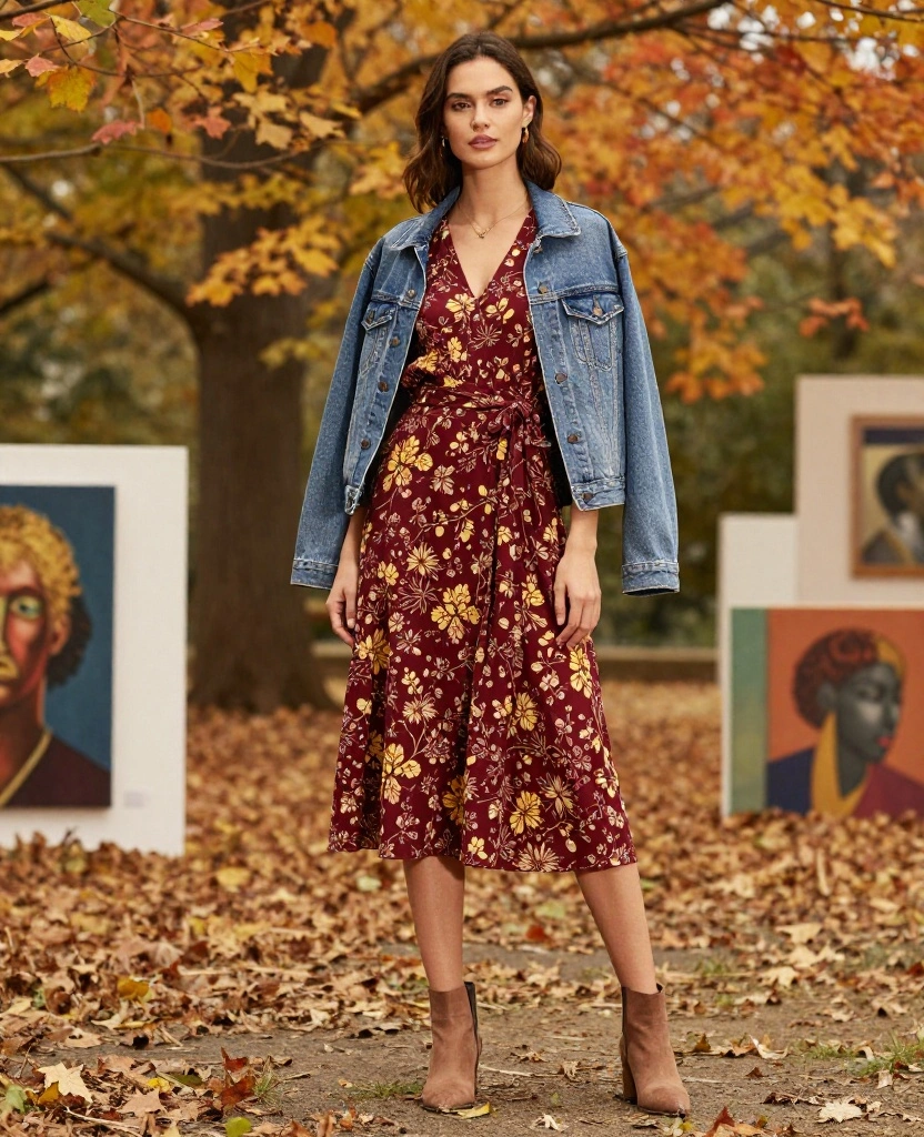 13 Casual Yet Chic Portland Outfits for September - Perfect for Any Occasion! 15 What to Wear in Portland in September 13 Casual Yet Chic Portland Outfits for September - Perfect for Any Occasion! - 3. Stylish Midi Dresses with a Fall Twist 1