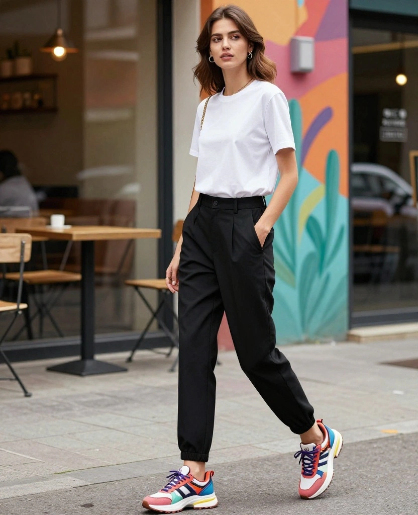 13 Casual Yet Chic Portland Outfits for September - Perfect for Any Occasion! 42 What to Wear in Portland in September 13 Casual Yet Chic Portland Outfits for September - Perfect for Any Occasion! - 8. Cool Kicks with a Chic Edge 1