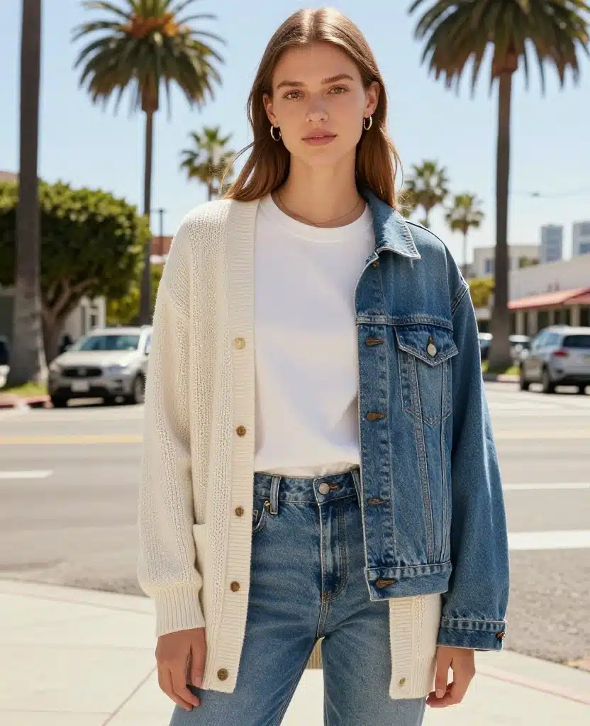13 Essential Outfits to Pack for LA in October (Travel Light with #5!) 29 What to Wear in Los Angeles in October 13 Essential Outfits to Pack for LA in October (Travel Light with #5!) - 5. Versatile Layering Pieces 1