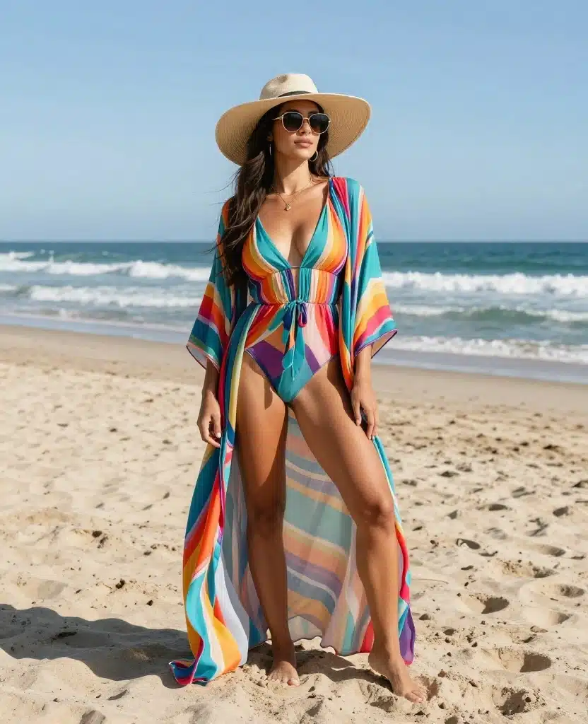13 Essential Outfits to Pack for LA in October (Travel Light with #5!) 55 What to Wear in Los Angeles in October 13 Essential Outfits to Pack for LA in October (Travel Light with #5!) - 9. Flowy Beach Cover-Up 1
