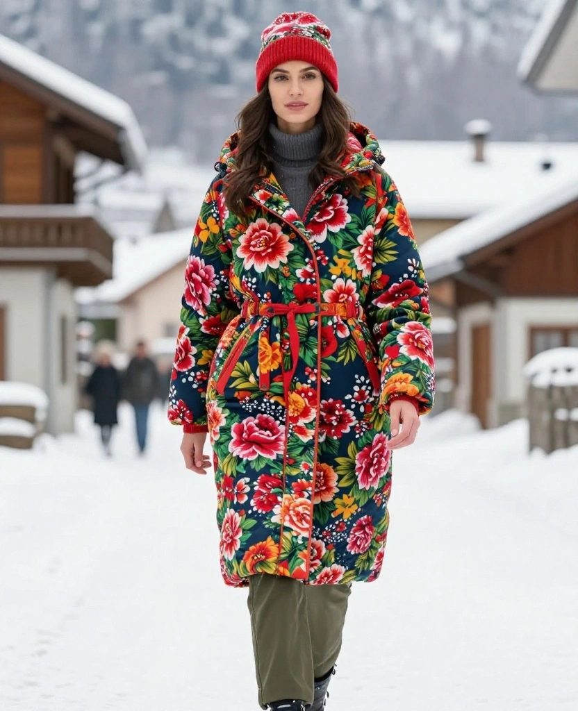 13 Essential Switzerland Winter Outfits That Will Keep You Stylish and Warm! 22 What to Wear in Switzerland in December 13 Essential Switzerland Winter Outfits That Will Keep You Stylish and Warm! - 4. Playful Prints and Patterns 1
