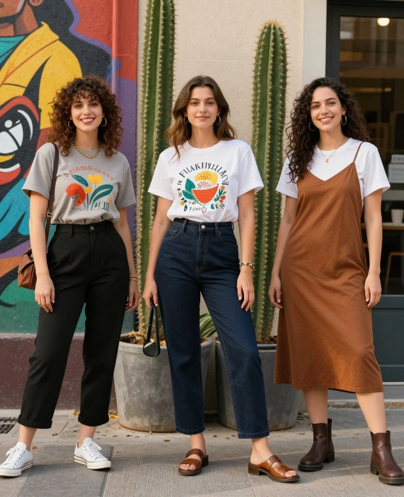 13 Fashion Hacks for the Perfect October Outfits in Phoenix (You’ll Want to Try #7!) 59 What to Wear in Phoenix in October 13 Fashion Hacks for the Perfect October Outfits in Phoenix (You’ll Want to Try #7!) - 9. Fun Layers with T-Shirts 1