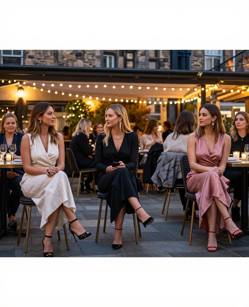 13 Ideal Outfits for Exploring Edinburgh in September (Check Out #5!) 89 What to Wear in Edinburgh in September 13 Ideal Outfits for Exploring Edinburgh in September (Check Out #5!) - 13. Evening Elegance: Dressy Yet Comfortable 1