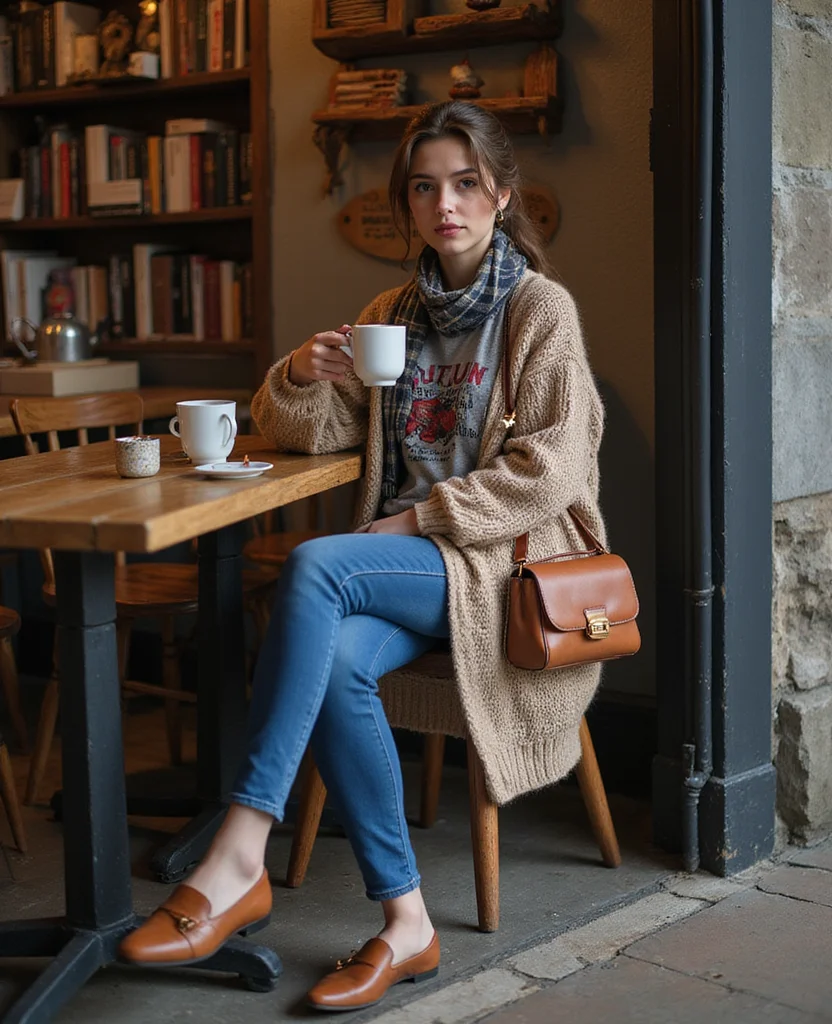 13 Ideal Outfits for Exploring Edinburgh in September (Check Out #5!) 8 What to Wear in Edinburgh in September 13 Ideal Outfits for Exploring Edinburgh in September (Check Out #5!) - 2. Cozy Cardigans for Café Hopping 1
