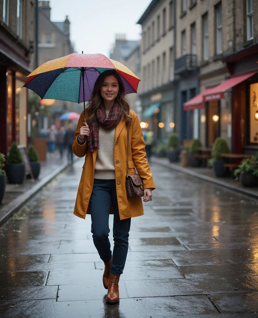 13 Ideal Outfits for Exploring Edinburgh in September (Check Out #5!) 15 What to Wear in Edinburgh in September 13 Ideal Outfits for Exploring Edinburgh in September (Check Out #5!) - 3. Rainy Day Essentials: Waterproof Fashion 1
