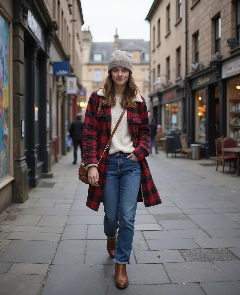 13 Ideal Outfits for Exploring Edinburgh in September (Check Out #5!) 52 What to Wear in Edinburgh in September 13 Ideal Outfits for Exploring Edinburgh in September (Check Out #5!) - 8. Flannel and Fleece for a Casual Day Out 1