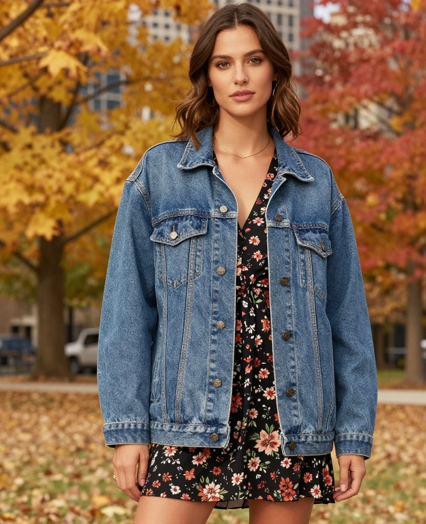 13 Stylish Chicago Autumn Outfits That’ll Turn Heads This November! 27 What to Wear in Chicago in November 13 Stylish Chicago Autumn Outfits That’ll Turn Heads This November! - 5. Vintage Denim Jackets 1