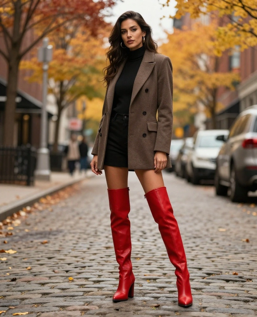 13 Stylish Chicago Autumn Outfits That’ll Turn Heads This November! 43 What to Wear in Chicago in November 13 Stylish Chicago Autumn Outfits That’ll Turn Heads This November! - 7. Statement Boots 1