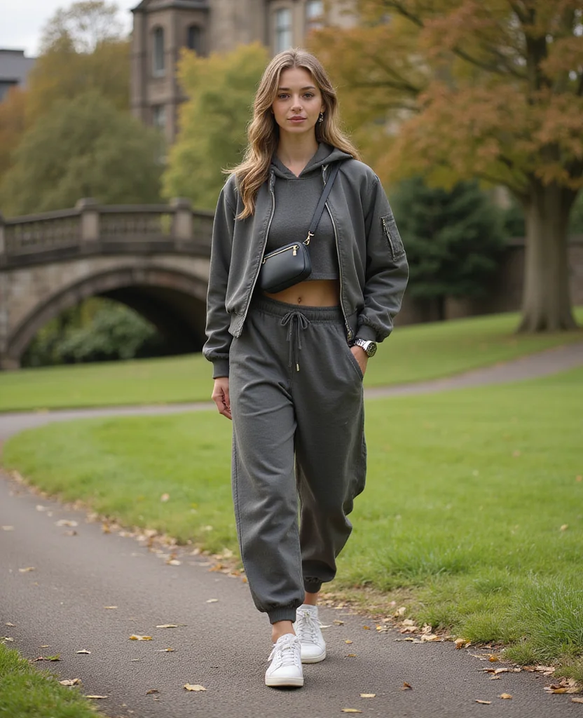 13 Travel Outfits Perfect for October in Edinburgh (Find Out What to Wear!) 59 What to Wear in Edinburgh in October 13 Travel Outfits Perfect for October in Edinburgh (Find Out What to Wear!) - 9. Chic and Comfy with Athleisure 1