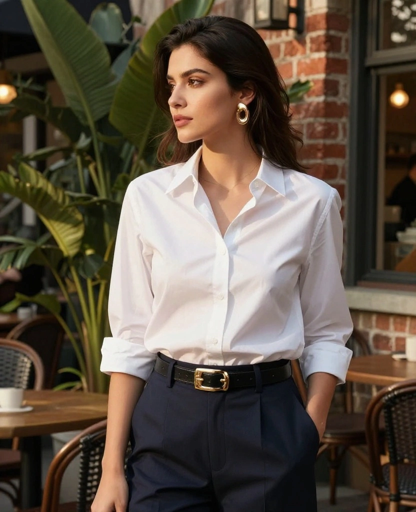 13 Travel-Ready Outfits for Savannah in October (Perfect for Any Adventure!) 15 What to Wear in Savannah in October 13 Travel-Ready Outfits for Savannah in October (Perfect for Any Adventure!) - 3. Classic White Button-Down Shirt 1