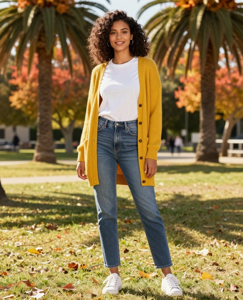 14 Chic October Fashion Ideas for California That Will Elevate Your Look (Hint: #9 Is a Game Changer!) 45 What to Wear in California in October 14 Chic October Fashion Ideas for California That Will Elevate Your Look (Hint: #9 Is a Game Changer!) - 7. Colorful Cardigans 1