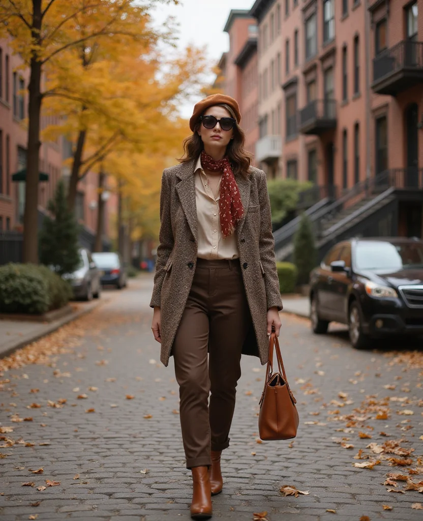 14 Chic and Comfortable Outfits for Exploring Boston in September (You'll Love #3!) 29 What to Wear in Boston in September 14 Chic and Comfortable Outfits for Exploring Boston in September (You'll Love #3!) - 5. Vintage Flair with Modern Touch 1