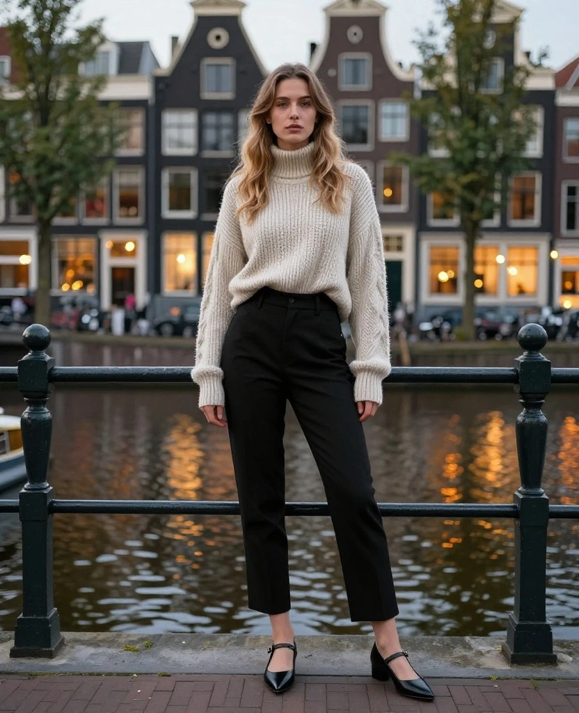 14 Essential Layering Tips for December in Amsterdam (Your Wardrobe Will Thank You!) 80 what to wear in Amsterdam in December 14 Essential Layering Tips for December in Amsterdam (Your Wardrobe Will Thank You!) - 12. Embrace the Art of Tucking 1