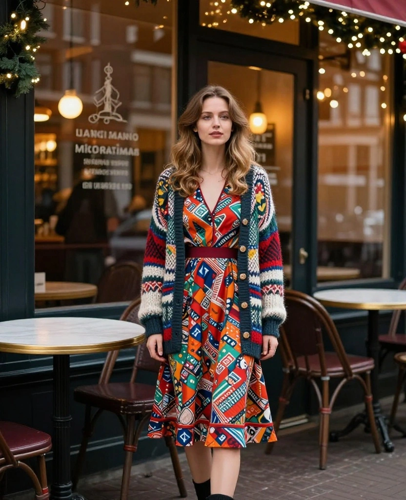 14 Essential Layering Tips for December in Amsterdam (Your Wardrobe Will Thank You!) 36 what to wear in Amsterdam in December 14 Essential Layering Tips for December in Amsterdam (Your Wardrobe Will Thank You!) - 6. Layering with Dresses 1