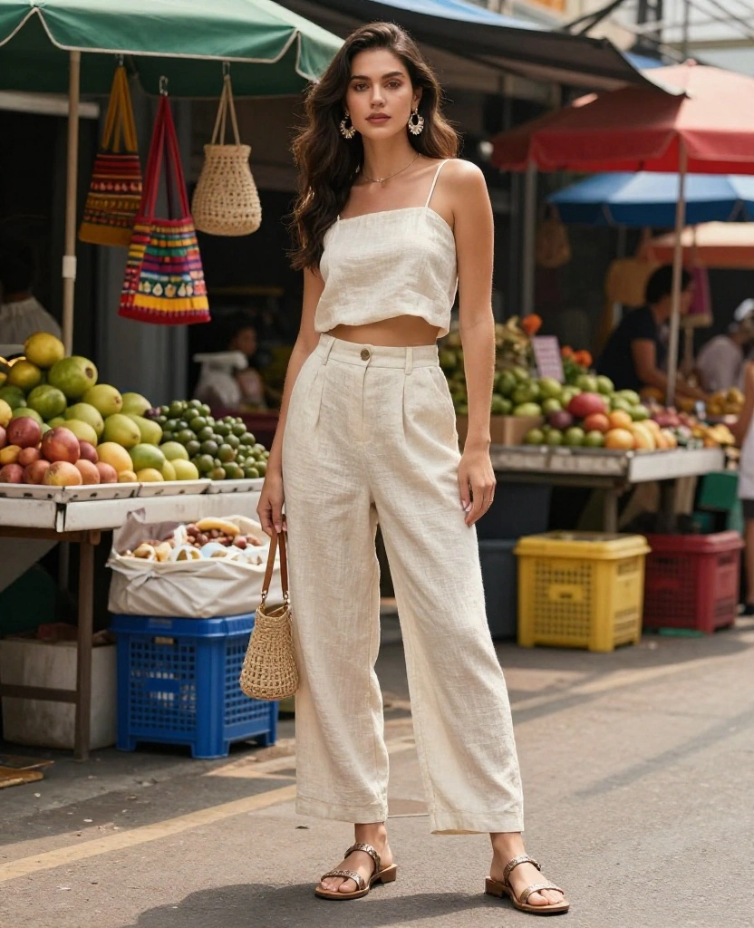 14 Trendy Looks for Thailand in September That Will Keep You Cool and Chic! 8 What to Wear in Thailand in September 14 Trendy Looks for Thailand in September That Will Keep You Cool and Chic! - 2. Lightweight Linen Sets 1