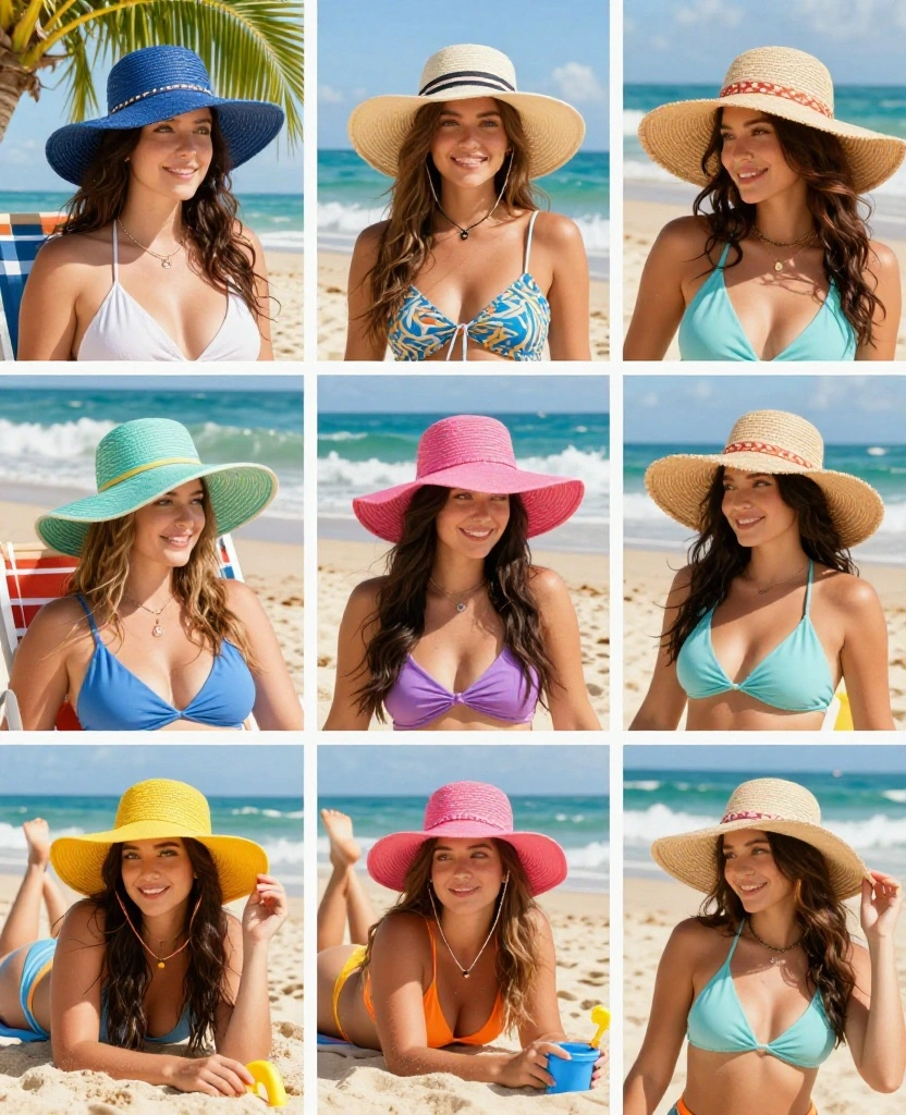 15 Beachy Looks for What to Wear in Mexico This September (You'll Love #8!) 43 What to Wear in Mexico in September 15 Beachy Looks for What to Wear in Mexico This September (You'll Love #8!) - 7. Trendy Sun Hats 1