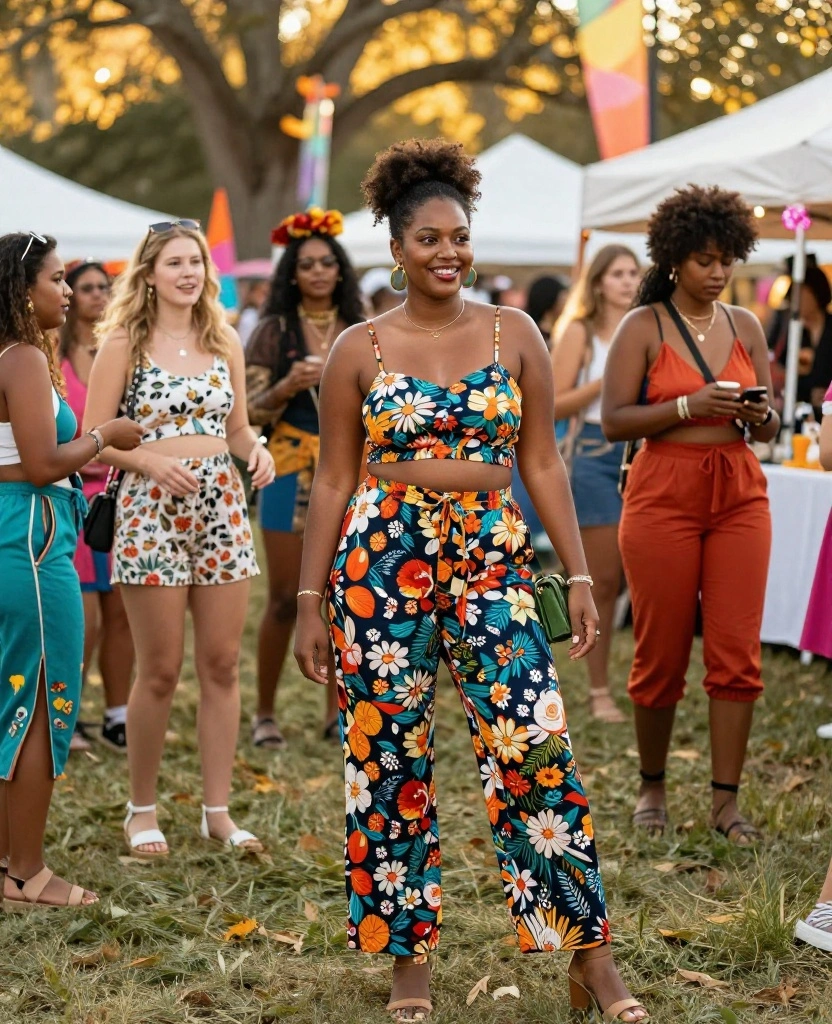 15 Chic Charleston Fall Attire Ideas That Are Perfect for October Adventures! 73 What to Wear in Charleston in October 15 Chic Charleston Fall Attire Ideas That Are Perfect for October Adventures! - 11. Playful Printed Trousers 1