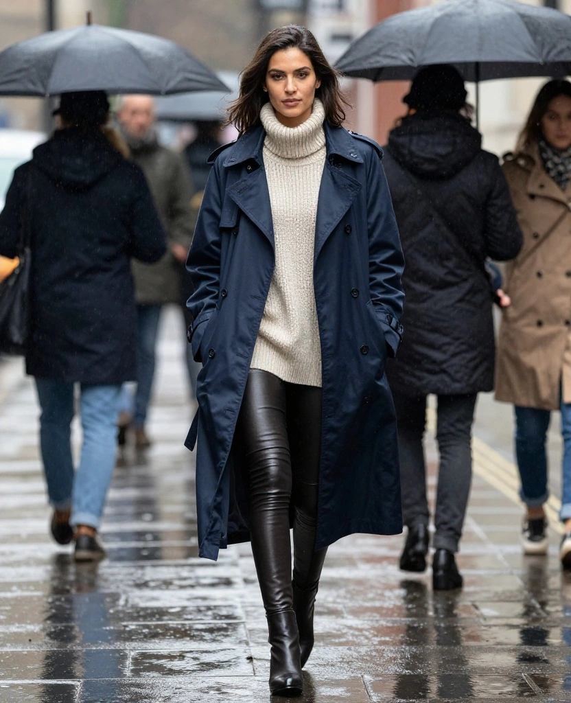 15 Essential Outfits for Your Manchester Trip in October (Pack Like a Pro!) 6 What to Wear in Manchester in October 15 Essential Outfits for Your Manchester Trip in October (Pack Like a Pro!) - 2. Rainy Day Essential: Stylish Waterproof Coats 1