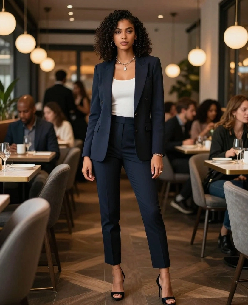 15 Essential Outfits for Your Manchester Trip in October (Pack Like a Pro!) 20 What to Wear in Manchester in October 15 Essential Outfits for Your Manchester Trip in October (Pack Like a Pro!) - 4. Smart-Casual Chic: Blazers and Ankle Trousers 1