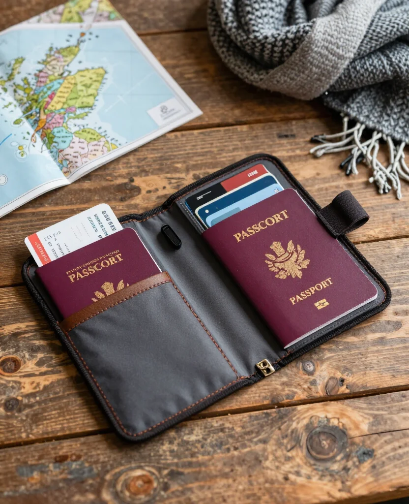 15 Essential Packing Tips for Scotland in December (Don't Leave Home Without #5!) 76 What to Wear in Scotland in December 15 Essential Packing Tips for Scotland in December (Don't Leave Home Without #5!) - 12. Travel Document Organizer 1