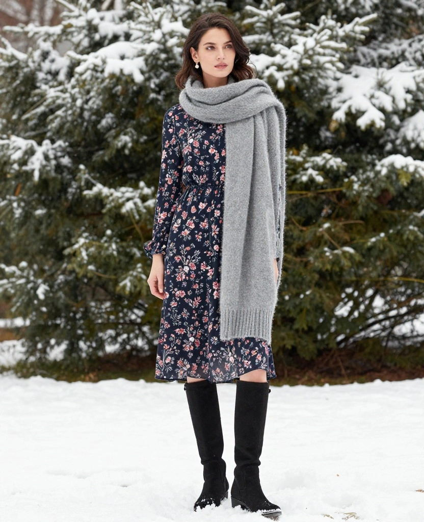 15 Must-Have Pieces for Your Seattle Winter Wardrobe This December 22 What to Wear in Seattle in December 15 Must-Have Pieces for Your Seattle Winter Wardrobe This December - 4. Layered Midi Dresses 1