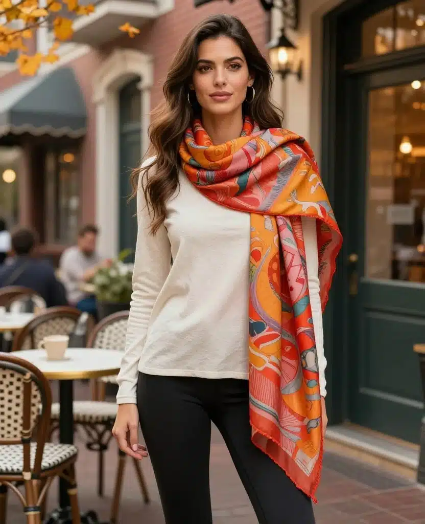 15 Perfect Layering Ideas for a Trendy October in New Orleans (You’ll Love #7!) 43 What to Wear in New Orleans in October 15 Perfect Layering Ideas for a Trendy October in New Orleans (You’ll Love #7!) - 7. Tunic Top with Leggings and a Scarf 1
