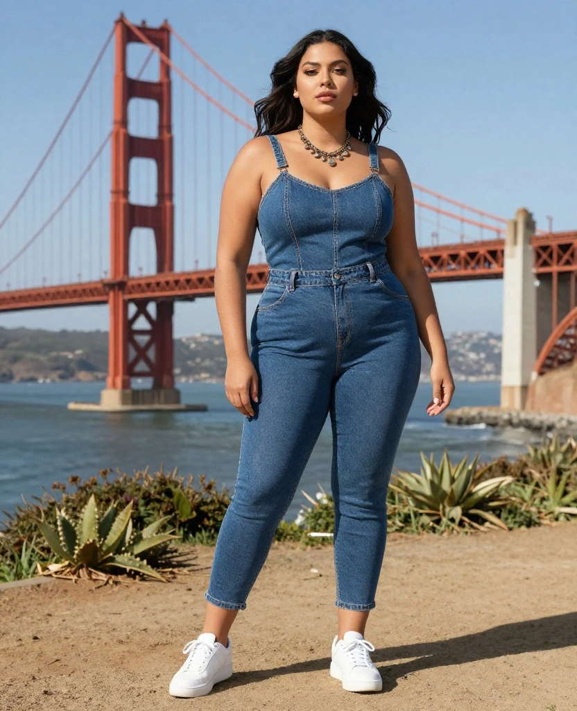 15 Stylish Outfits for Your California Trip This October (You Won't Believe #7!) 43 What to Wear in California in October 15 Stylish Outfits for Your California Trip This October (You Won't Believe #7!) - 7. You Won't Believe: Denim Jumpsuit! 1