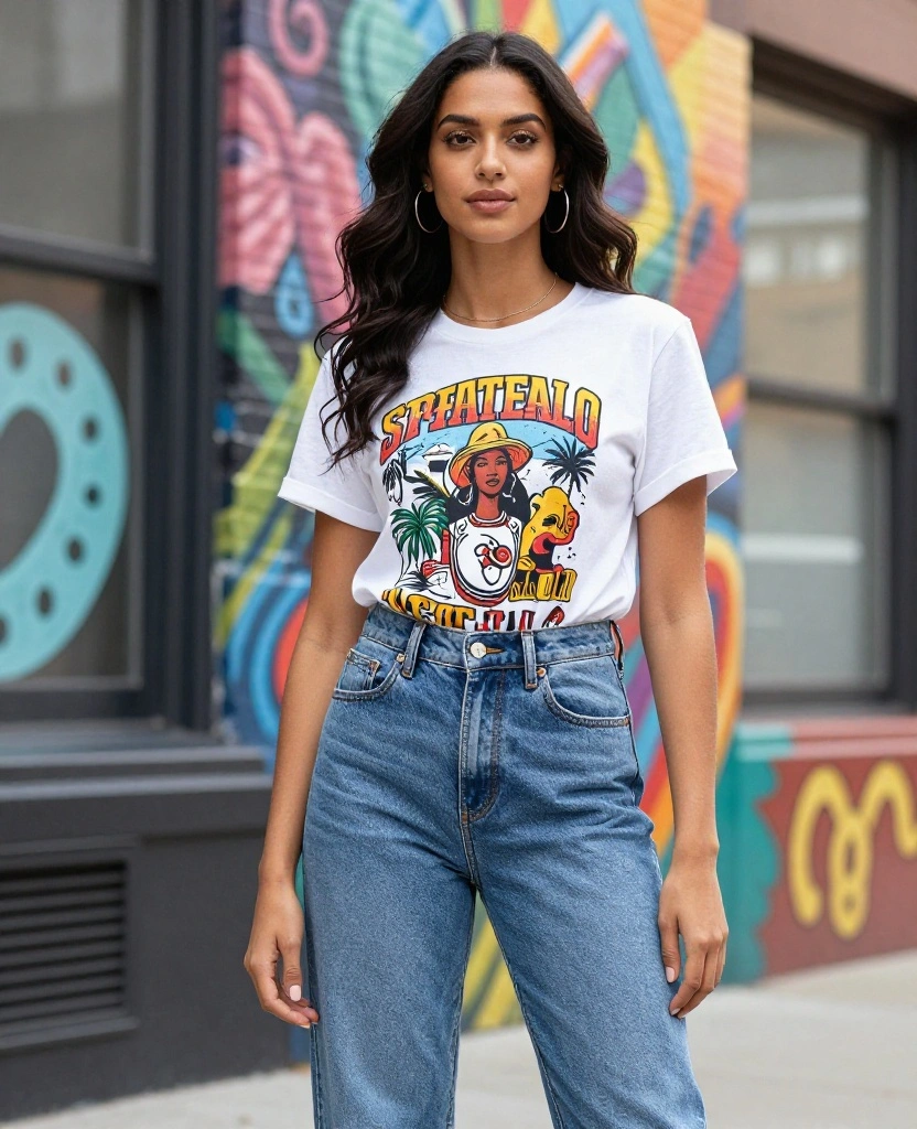 15 Stylish September Wardrobe Ideas for Your Chicago Adventure (Don’t Miss #7!) 87 What to Wear in Chicago in September 15 Stylish September Wardrobe Ideas for Your Chicago Adventure (Don’t Miss #7!) - 13. Urban Cool with Graphic Tees 1
