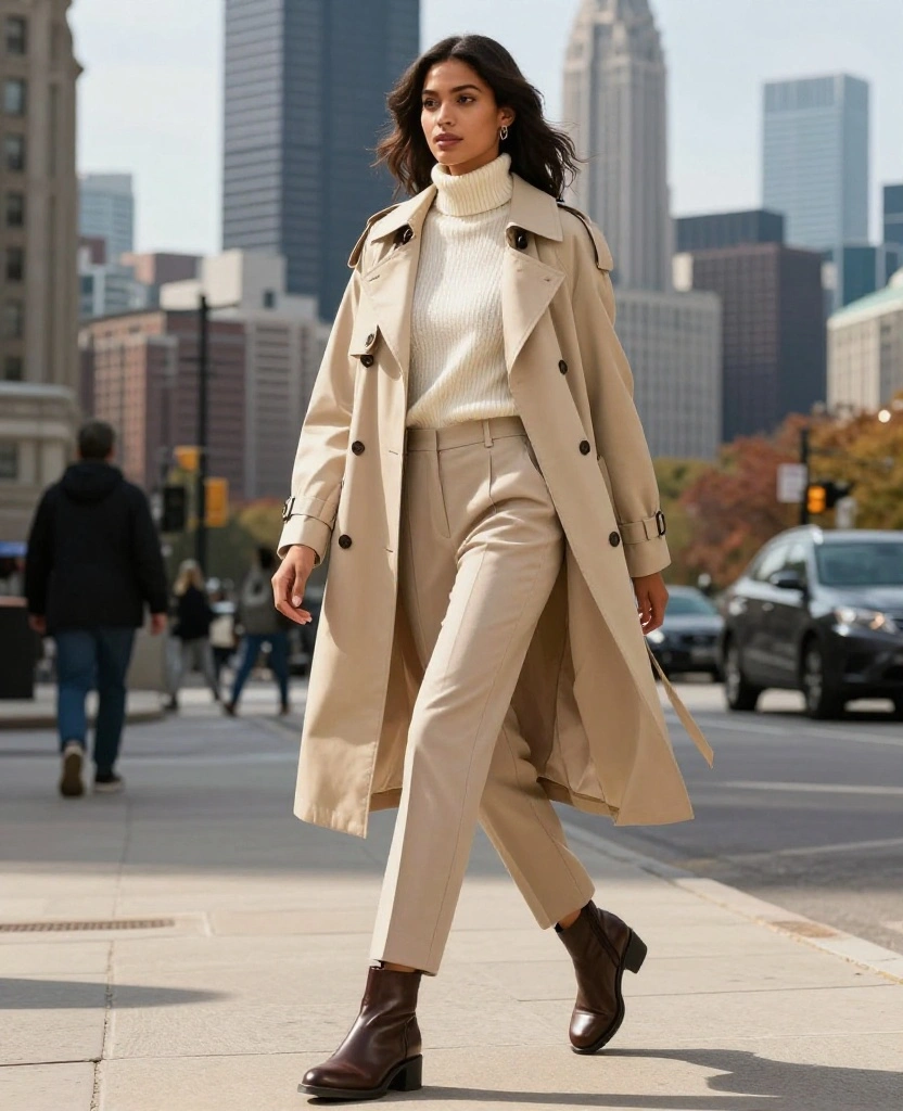 15 Stylish September Wardrobe Ideas for Your Chicago Adventure (Don’t Miss #7!) 15 What to Wear in Chicago in September 15 Stylish September Wardrobe Ideas for Your Chicago Adventure (Don’t Miss #7!) - 3. The Perfect Trench Coat 1