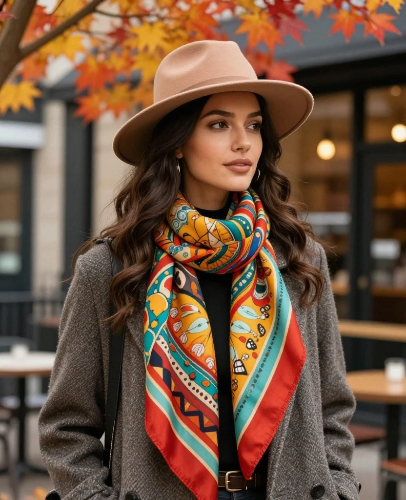 15 Stylish September Wardrobe Ideas for Your Chicago Adventure (Don’t Miss #7!) 43 What to Wear in Chicago in September 15 Stylish September Wardrobe Ideas for Your Chicago Adventure (Don’t Miss #7!) - 7. Statement Accessories: Scarves and Hats 1