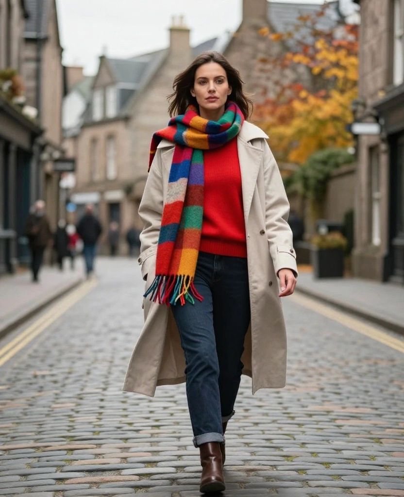 15 Weather-Proof Attire Ideas for Scotland in November (You’ll Love #7!) 95 What to Wear in Scotland in November 15 Weather-Proof Attire Ideas for Scotland in November (You’ll Love #7!) - 14. Brightly Colored Layers 1