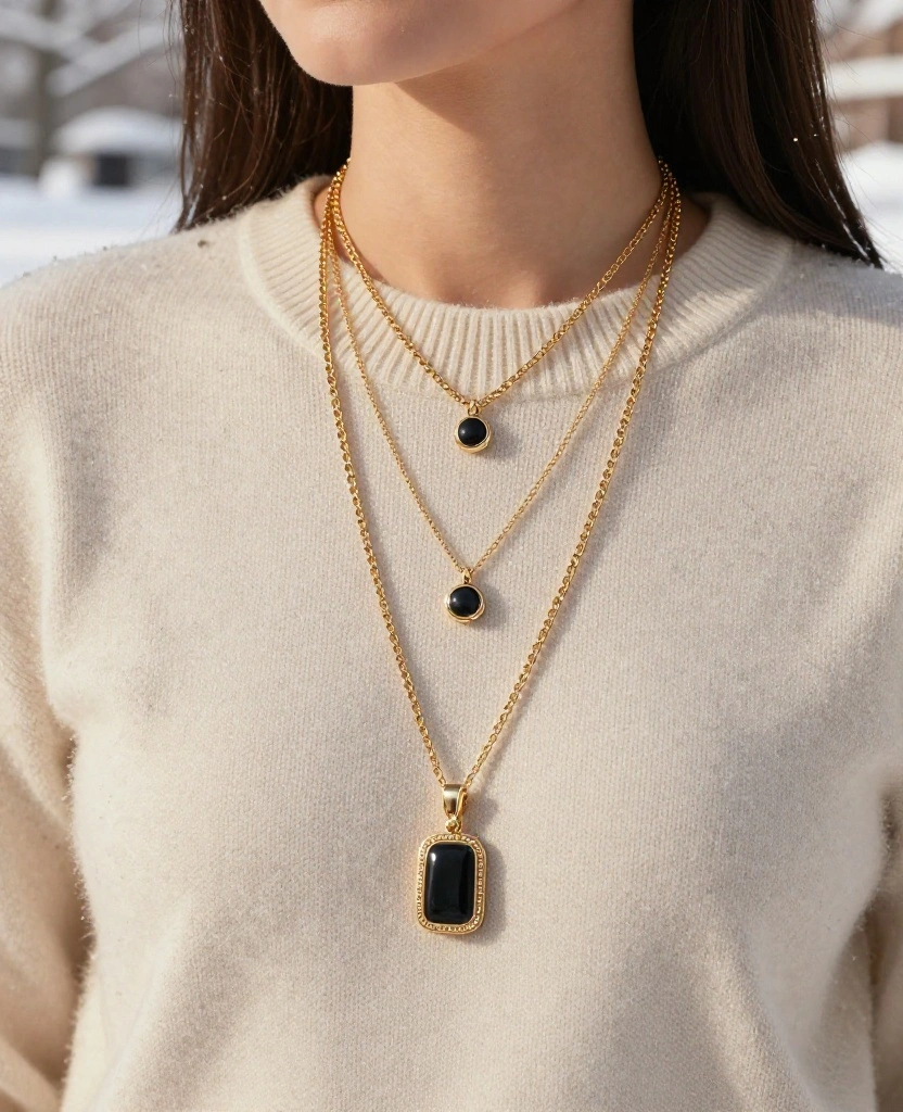 15 Winter Wardrobe Staples for Boston in December That Will Make Heads Turn! 88 what to wear in Boston in December 15 Winter Wardrobe Staples for Boston in December That Will Make Heads Turn! - 13. Layered Necklaces 1