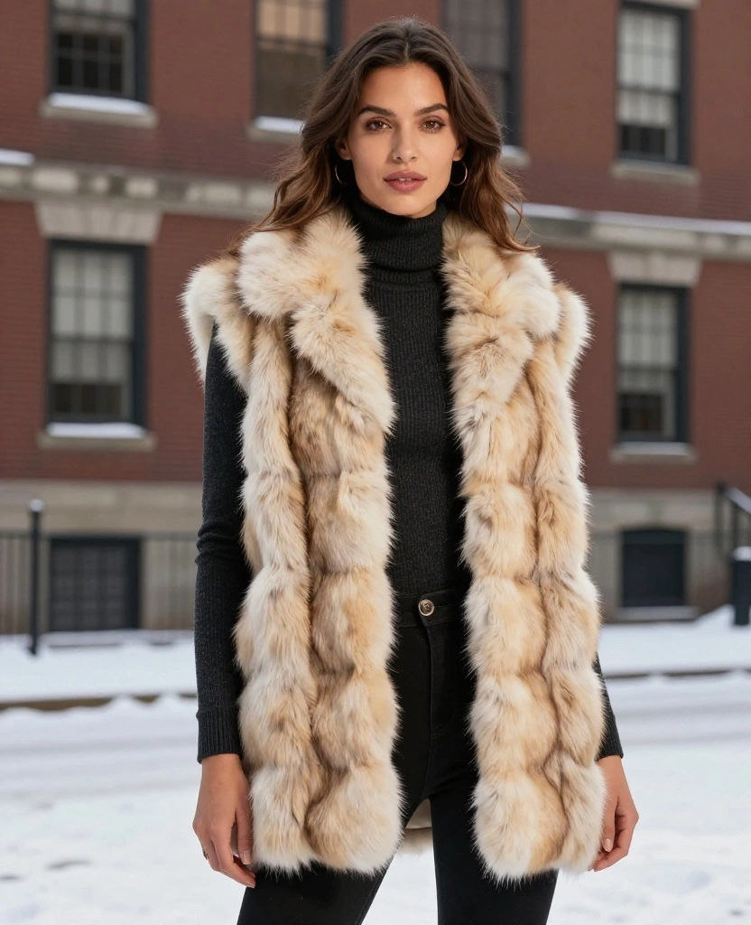 15 Winter Wardrobe Staples for Boston in December That Will Make Heads Turn! 52 what to wear in Boston in December 15 Winter Wardrobe Staples for Boston in December That Will Make Heads Turn! - 8. Faux Fur Vests 1