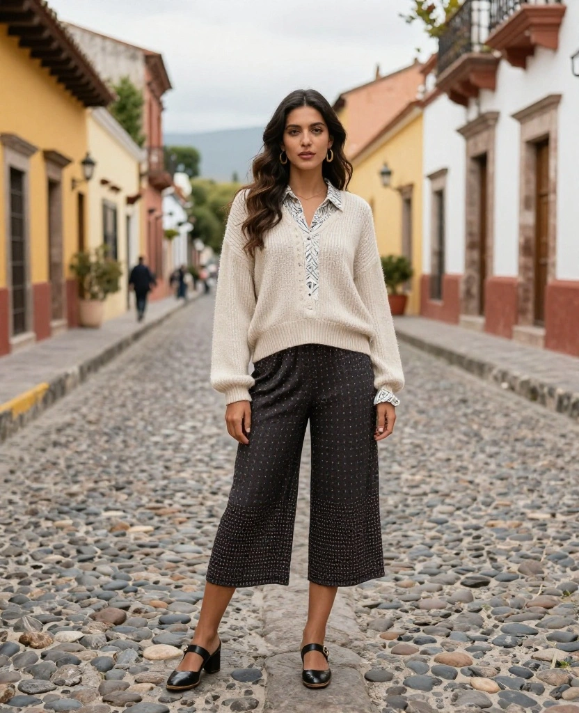 Discover 12 Outfit Ideas for Mexico in October (Perfect for Exploring Cultural Hotspots!) 43 What to Wear in Mexico in October Discover 12 Outfit Ideas for Mexico in October (Perfect for Exploring Cultural Hotspots!) - 7. Layered Outfits for Changing Weather 1