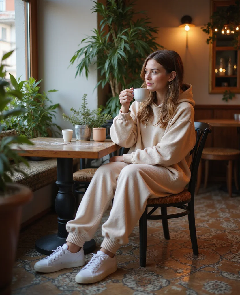 How to Pack for Lisbon in December: 12 Outfits You Can't Miss! 82 What to Wear in Lisbon in December How to Pack for Lisbon in December: 12 Outfits You Can't Miss! - 12. Relaxed Lounge Wear 1