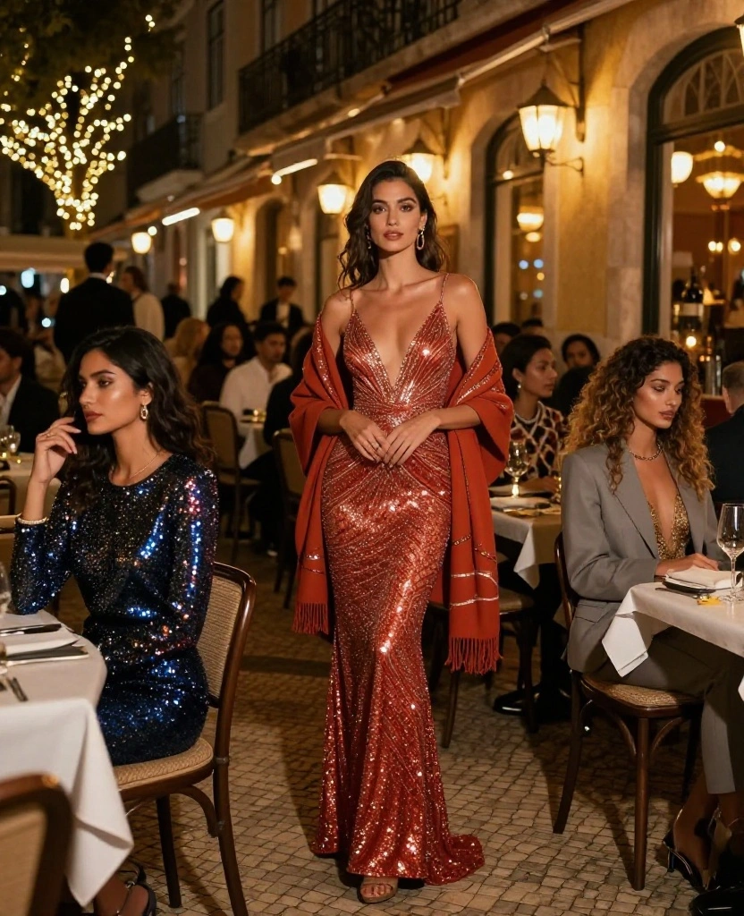 How to Pack for Lisbon in December: 12 Outfits You Can't Miss! 52 What to Wear in Lisbon in December How to Pack for Lisbon in December: 12 Outfits You Can't Miss! - 8. Festive Evening Wear 1
