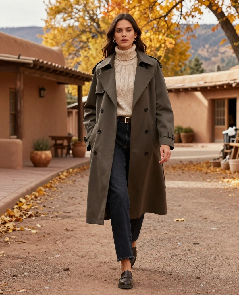 Top 12 Autumn Wardrobe Essentials for Your Santa Fe October Adventure! 58 What to Wear in Scottsdale in October Top 12 Autumn Wardrobe Essentials for Your Santa Fe October Adventure! - 10. Statement Outerwear 1