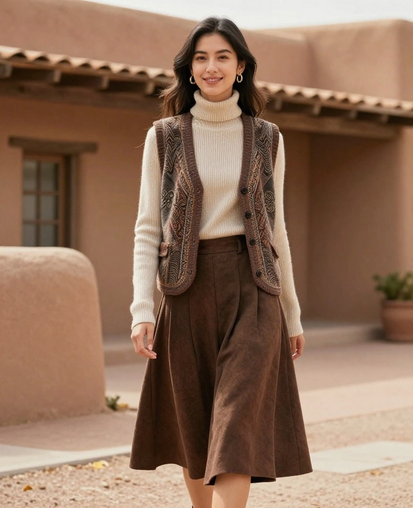 Top 12 Autumn Wardrobe Essentials for Your Santa Fe October Adventure! 13 What to Wear in Scottsdale in October Top 12 Autumn Wardrobe Essentials for Your Santa Fe October Adventure! - 3. Chic Layered Tops 1