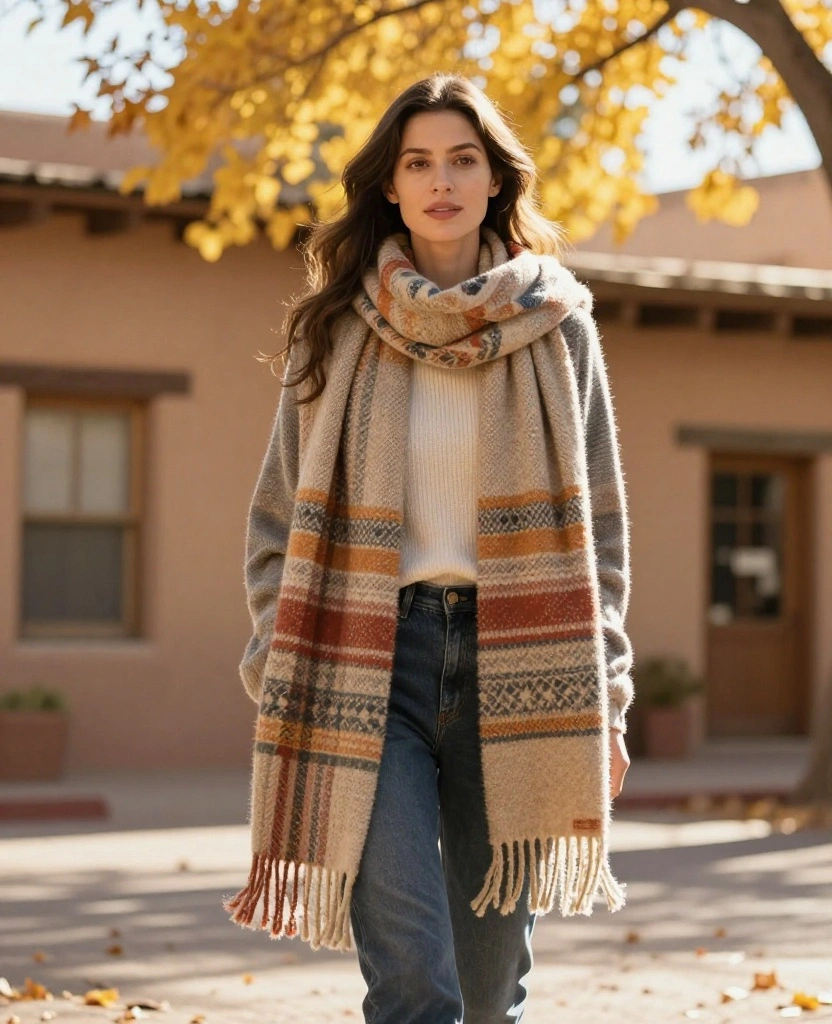 Top 12 Autumn Wardrobe Essentials for Your Santa Fe October Adventure! 27 What to Wear in Scottsdale in October Top 12 Autumn Wardrobe Essentials for Your Santa Fe October Adventure! - 5. Warm Scarves 1