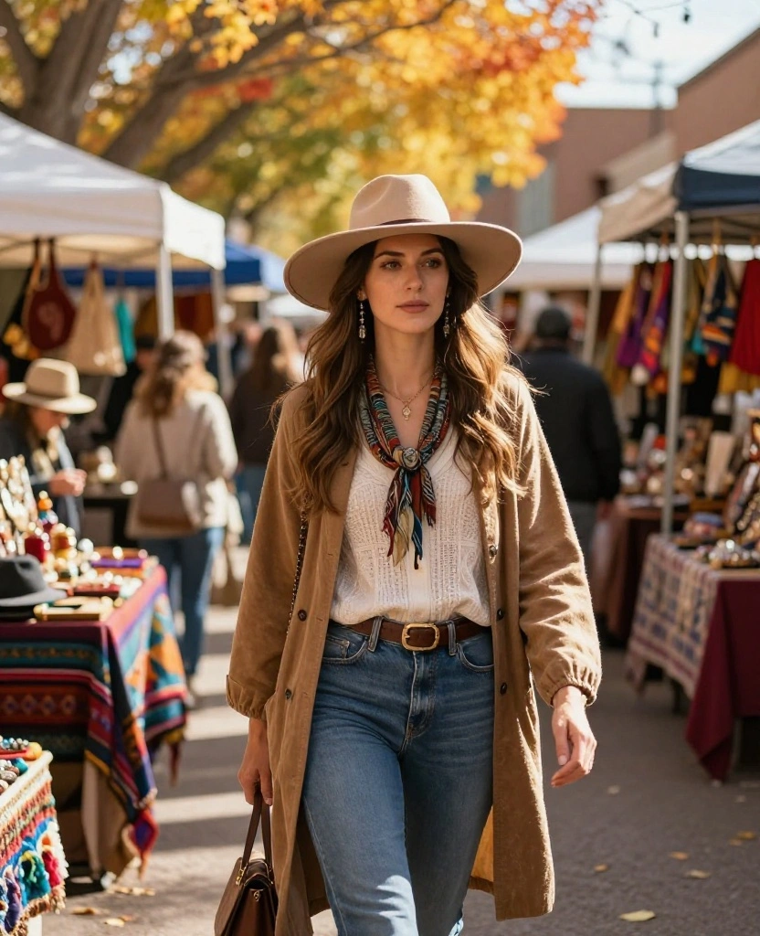 Top 12 Autumn Wardrobe Essentials for Your Santa Fe October Adventure! 43 What to Wear in Scottsdale in October Top 12 Autumn Wardrobe Essentials for Your Santa Fe October Adventure! - 7. Stylish Wide-Brimmed Hats 1