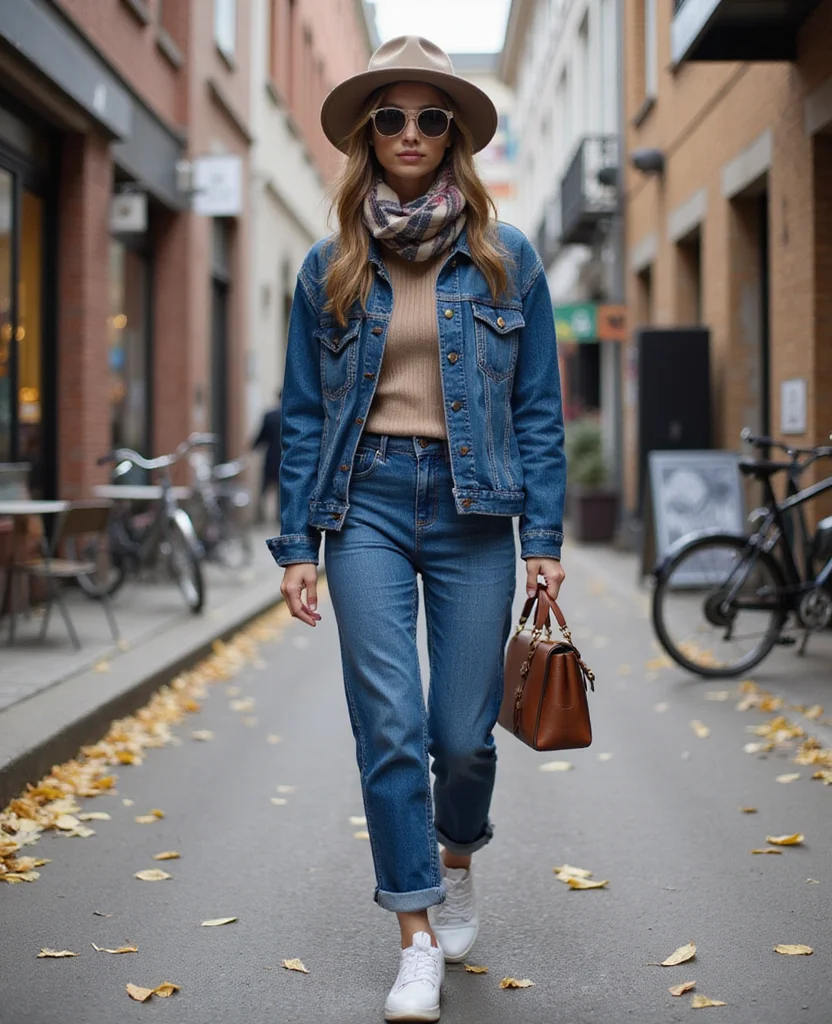 What to Wear in Berlin This October: 12 Essential Outfits for Every Explorer! 36 What to Wear in Berlin in October What to Wear in Berlin This October: 12 Essential Outfits for Every Explorer! - 6. Relaxed Denim for Casual Days 1