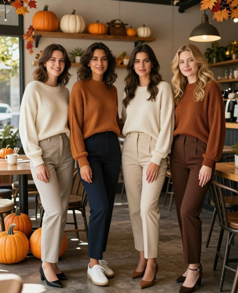 11 Essential Outfits for San Antonio in November (Stay Chic & Cozy!) 43 what to wear in San Antonio in November 11 Essential Outfits for San Antonio in November (Stay Chic & Cozy!) - 7. Tailored Pants with Cozy Knits 1