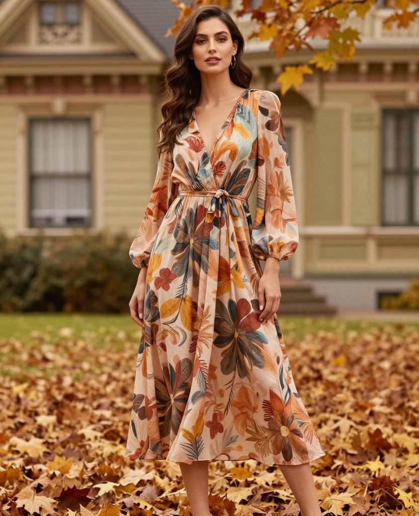 11 Fall Fashion Staples to Rock in Victoria This October (Start Planning Now!) 41 What to Wear in Victoria in October 11 Fall Fashion Staples to Rock in Victoria This October (Start Planning Now!) - 7. Printed Midi Dresses 1