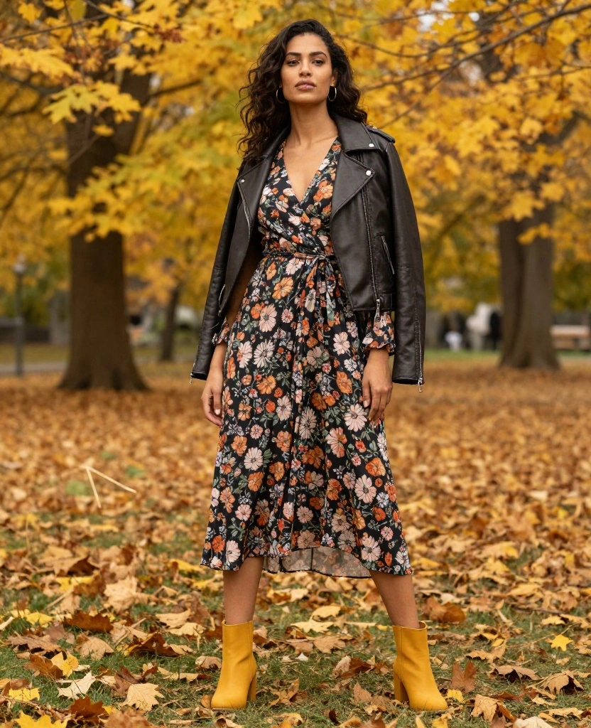 11 Stylish October Fashion Ideas for Your Zagreb Getaway! 22 what to wear in Zagreb in October 11 Stylish October Fashion Ideas for Your Zagreb Getaway! - 4. Statement Boots with Midi Dresses 1
