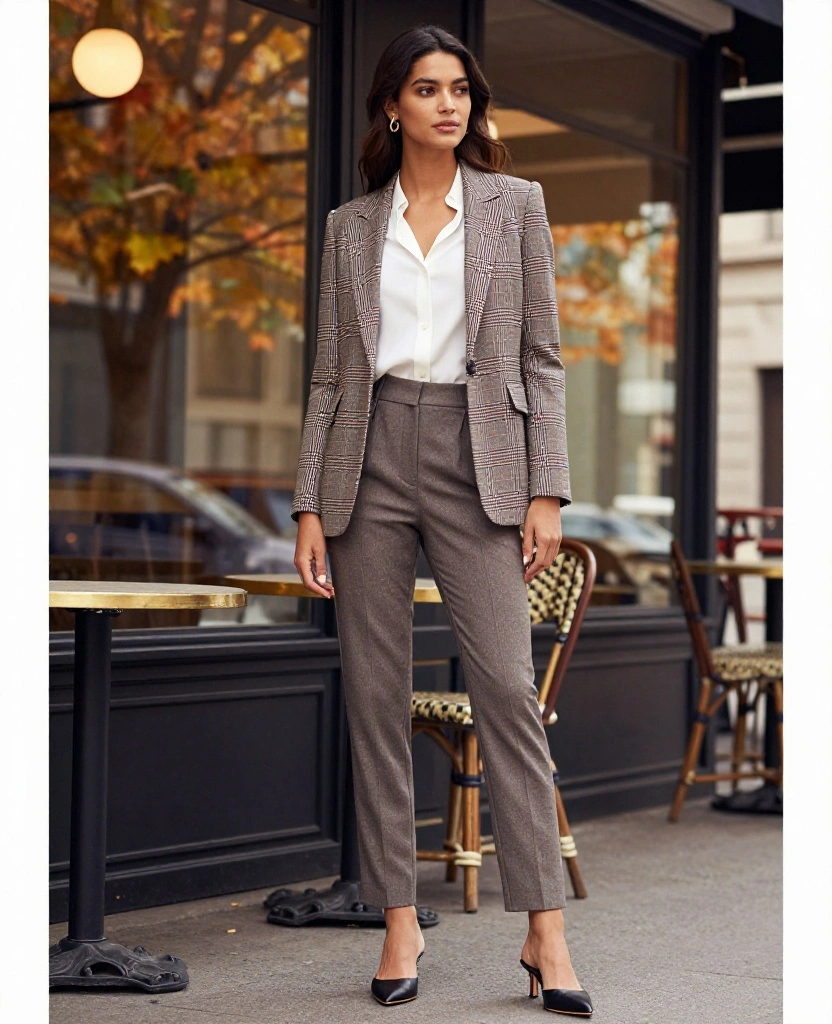 12 Chic Fall Outfits for Milan in October That Will Turn Heads Everywhere! 15 what to wear in Milan in October 12 Chic Fall Outfits for Milan in October That Will Turn Heads Everywhere! - 3. Chic Layering with a Statement Blazer 1