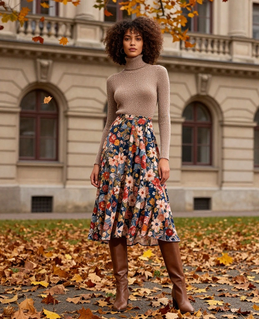 12 Chic October Outfits for Munich That Will Keep You Cozy and Stylish! 8 what to wear in Munich in October 12 Chic October Outfits for Munich That Will Keep You Cozy and Stylish! - 2. Flowy Dresses with Warm Layers 1
