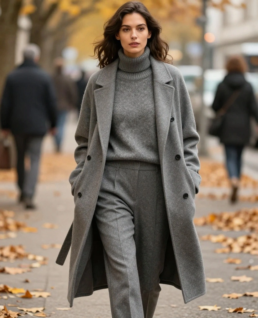 12 Chic October Outfits for Munich That Will Keep You Cozy and Stylish! 15 what to wear in Munich in October 12 Chic October Outfits for Munich That Will Keep You Cozy and Stylish! - 3. Monochromatic Comfort 1