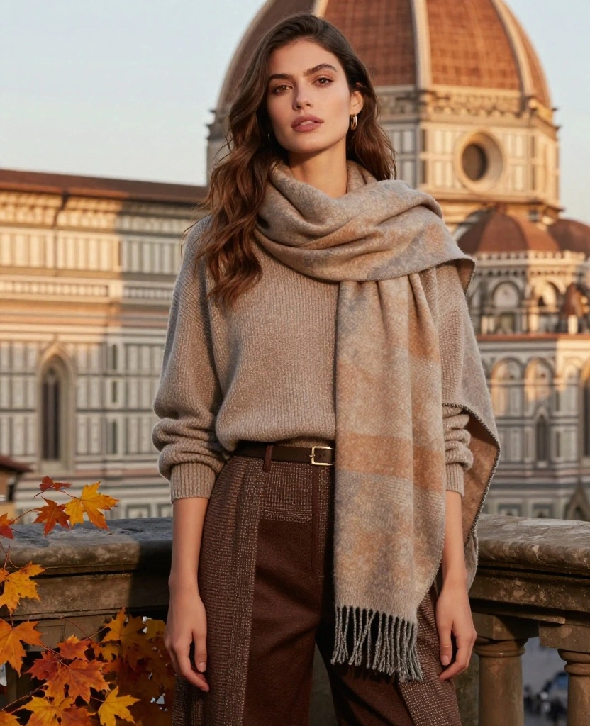 12 Chic Outfit Ideas for Your October Adventure in Florence (You’ll Love #8!) 82 what to wear in Florence in October 12 Chic Outfit Ideas for Your October Adventure in Florence (You’ll Love #8!) - 12. Layering with Scarves for Warmth and Style 1