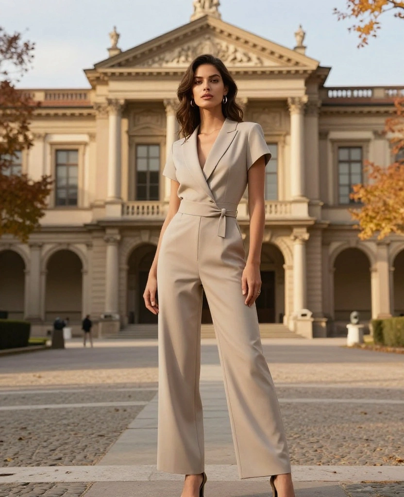 12 Chic Outfit Ideas for Your October Adventure in Florence (You’ll Love #8!) 15 what to wear in Florence in October 12 Chic Outfit Ideas for Your October Adventure in Florence (You’ll Love #8!) - 3. Stylish Jumpsuits for Versatile Outfits 1